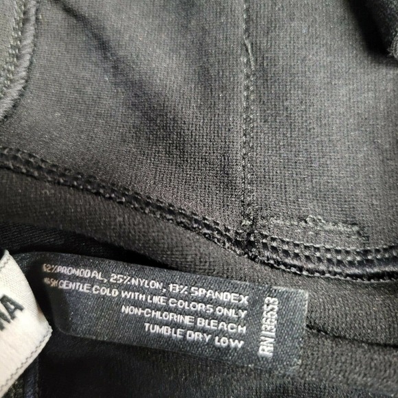 American Giant Ponte Knit Cropped Straight Leg Pants Black Size 4 - Picture 8 of 8